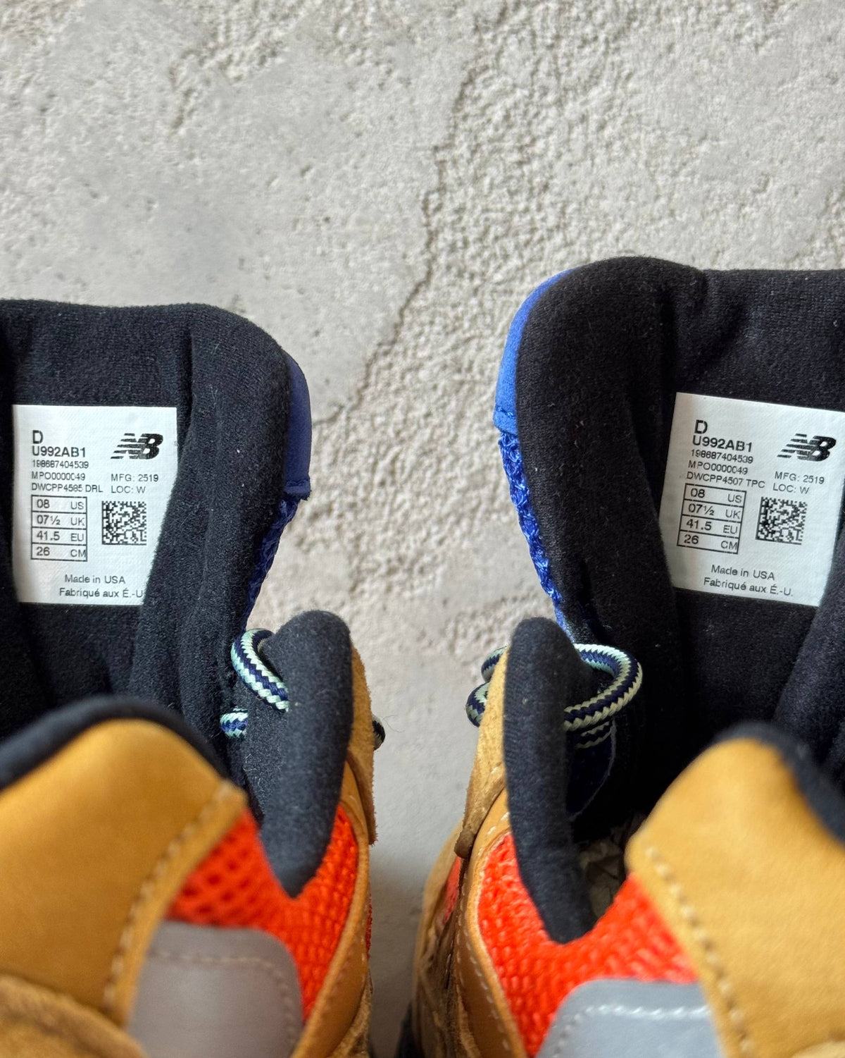 New Balance 992 Action Bronson “Tan Orange Blue”