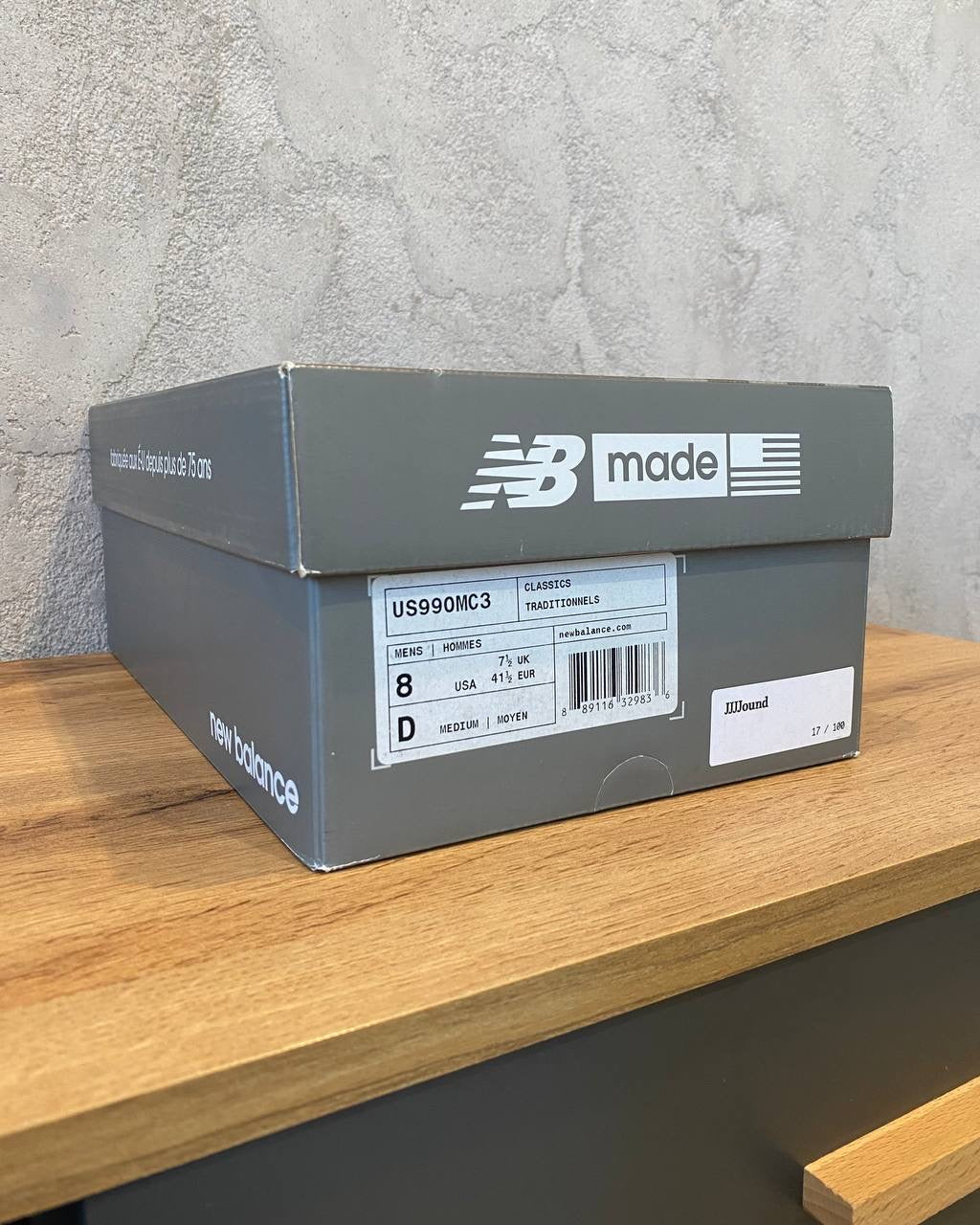 New Balance 990v3 JJJJound “Urban Grey”