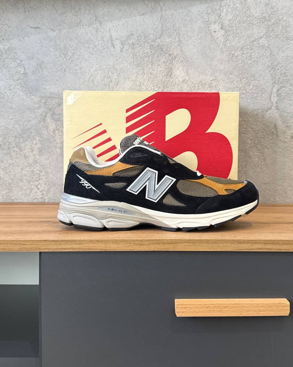 New Balance 990v3 Teddy Santis “Black Tan”