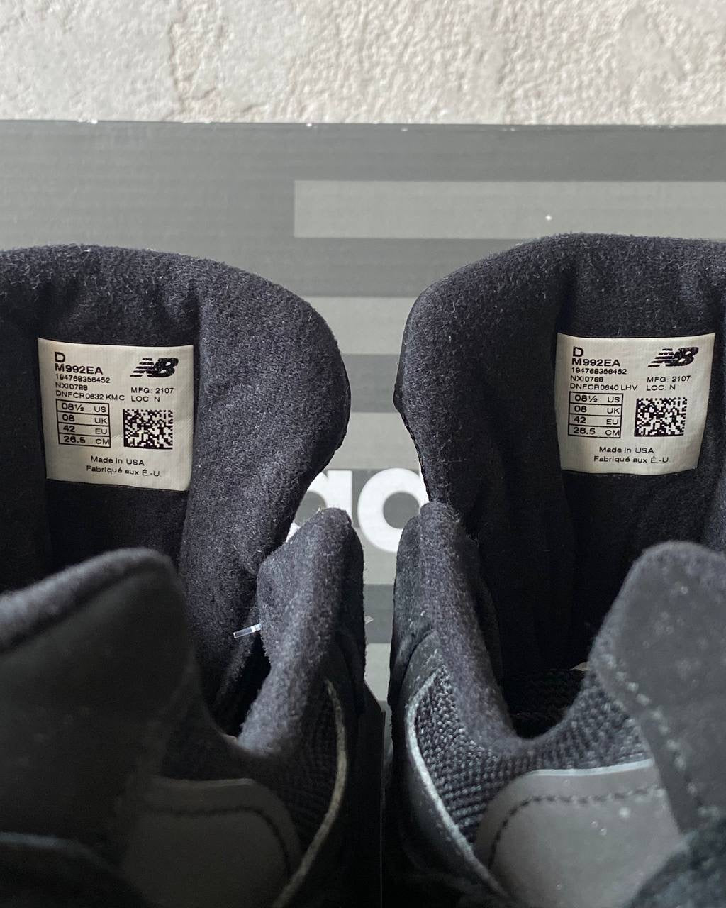 New Balance 992 "Triple Black"