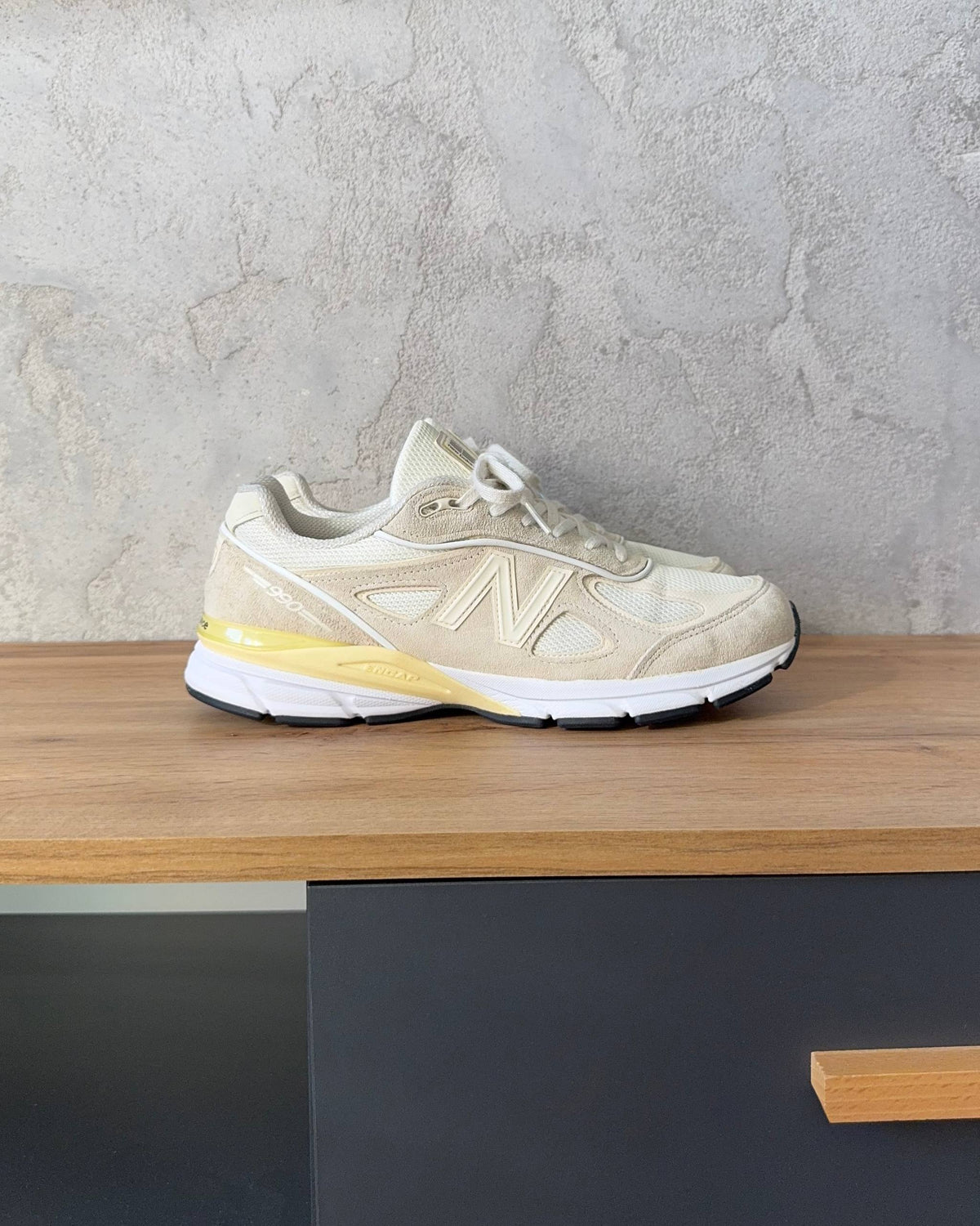 New Balance 990v4 Stussy "White"