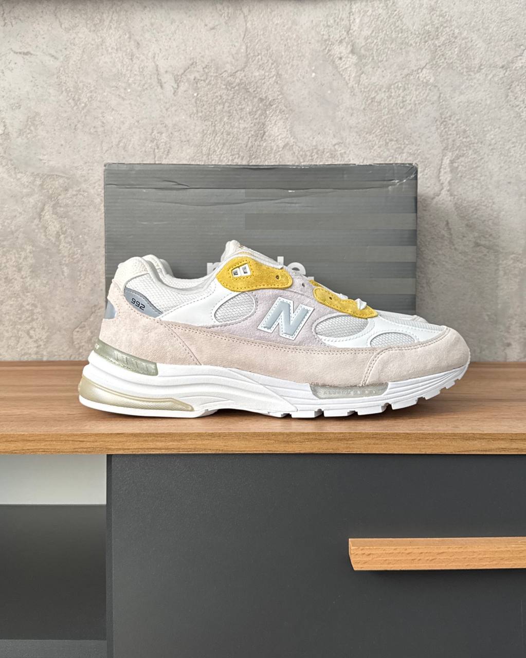New Balance 992 Paperboy Paris "Fried Egg"