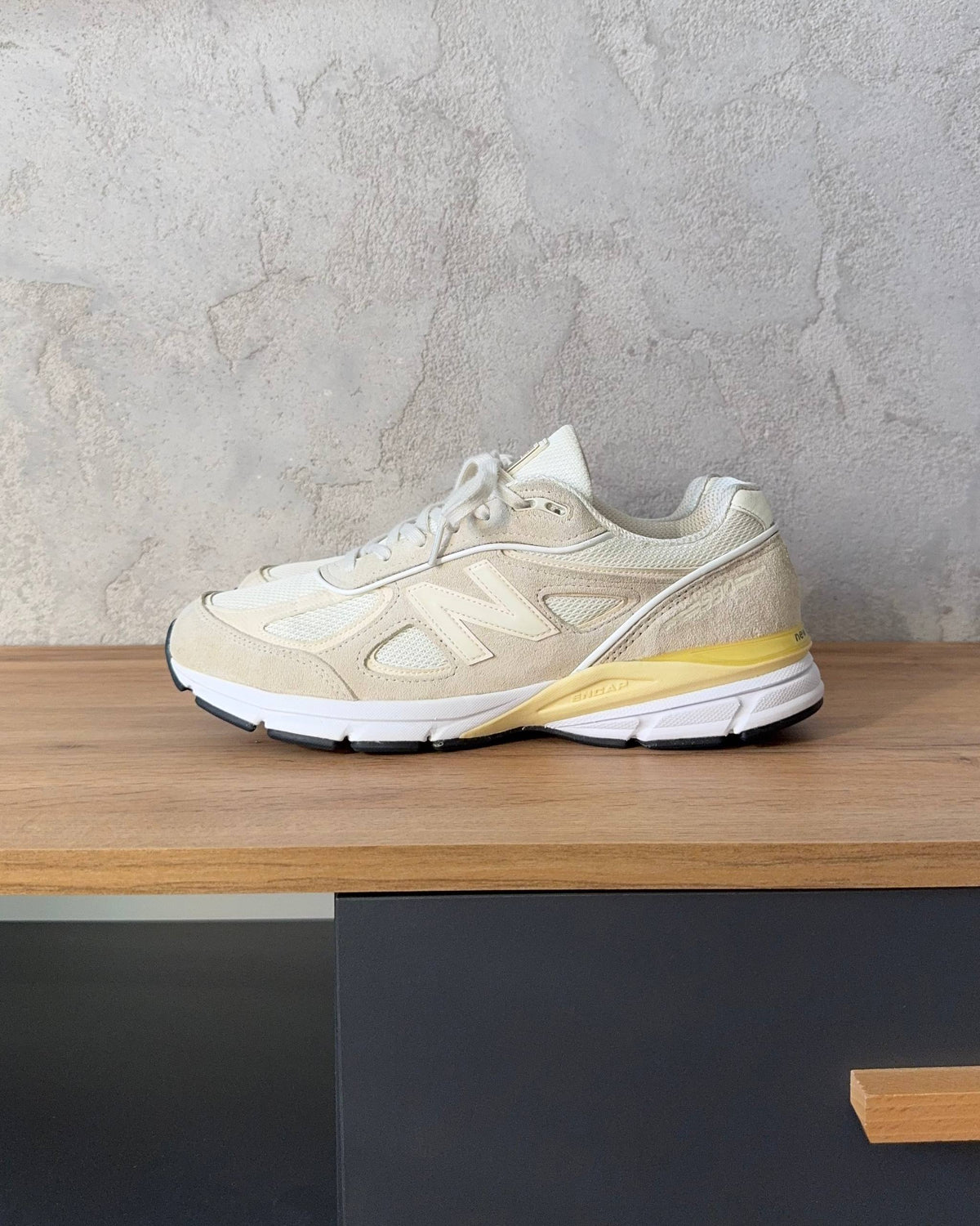 New Balance 990v4 Stussy "White"