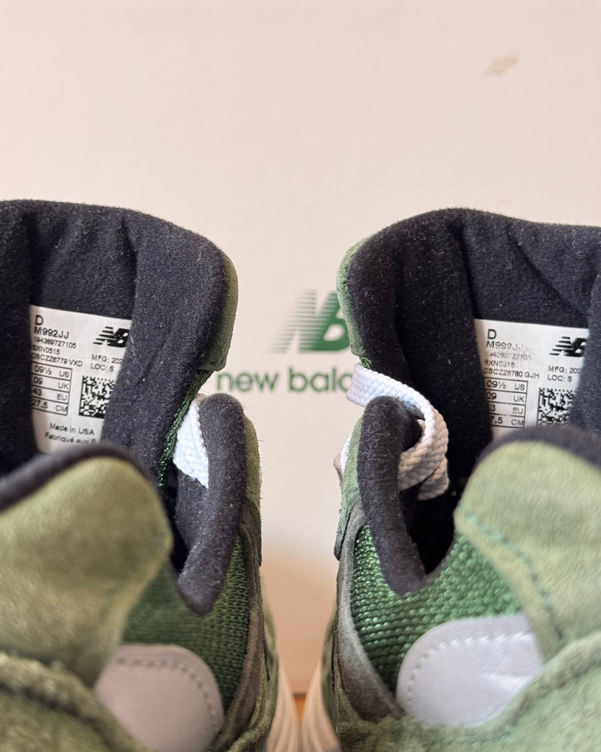 New Balance 992 JJJJound "Mossy Green"