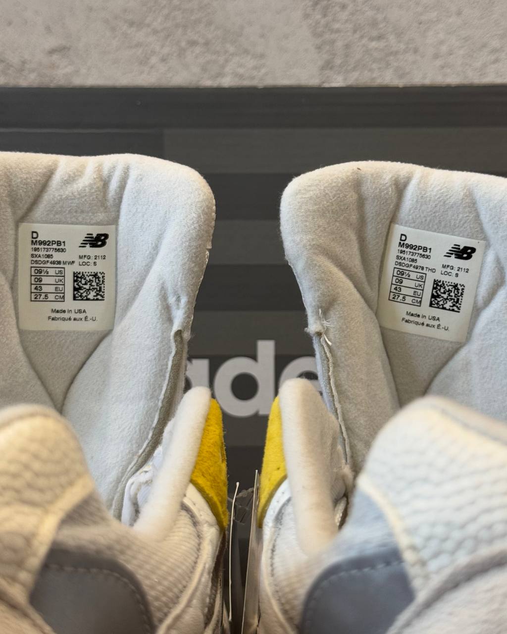 New Balance 992 Paperboy Paris "Fried Egg"